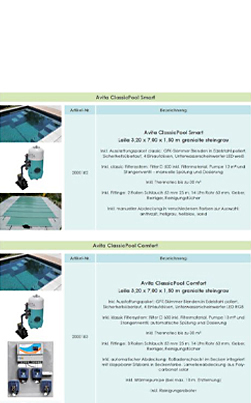 Pool Komplettsets Avita classic Pool Smart & Comfort